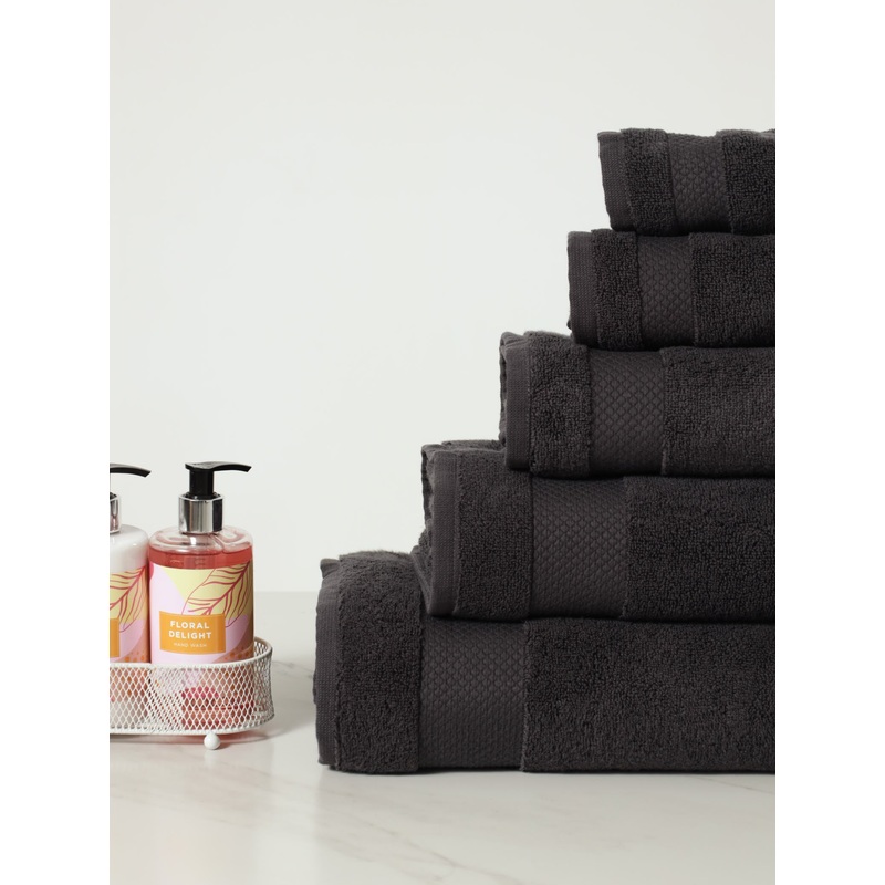 480GSM Zero-Twist Luxury Bath Towels - Charcoal