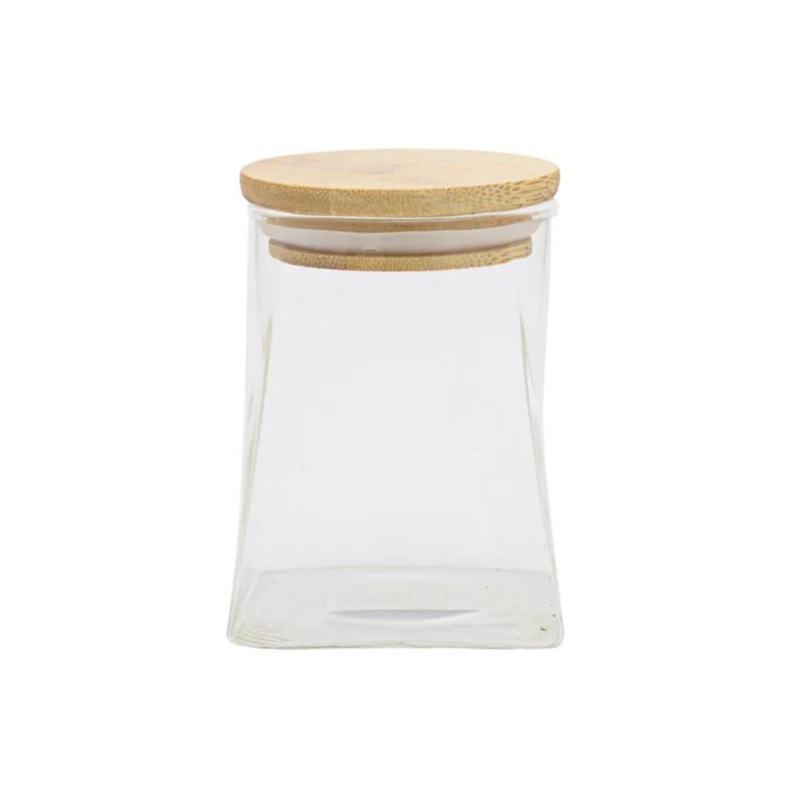 510ml A-Line Glass Canister With Bamboo Lid