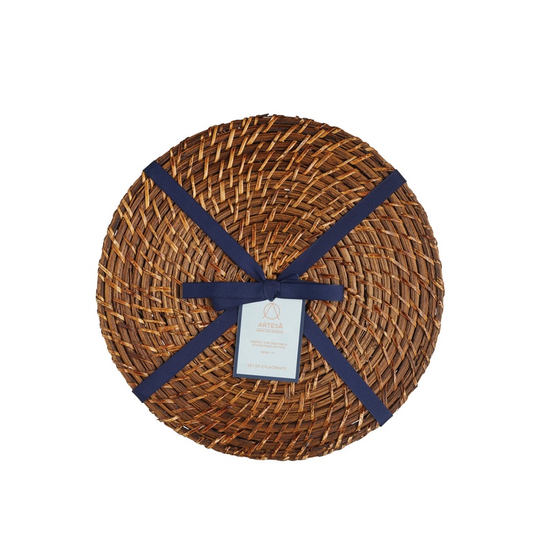 Artesa Set Of 2 Bamboo Rattan Placemats