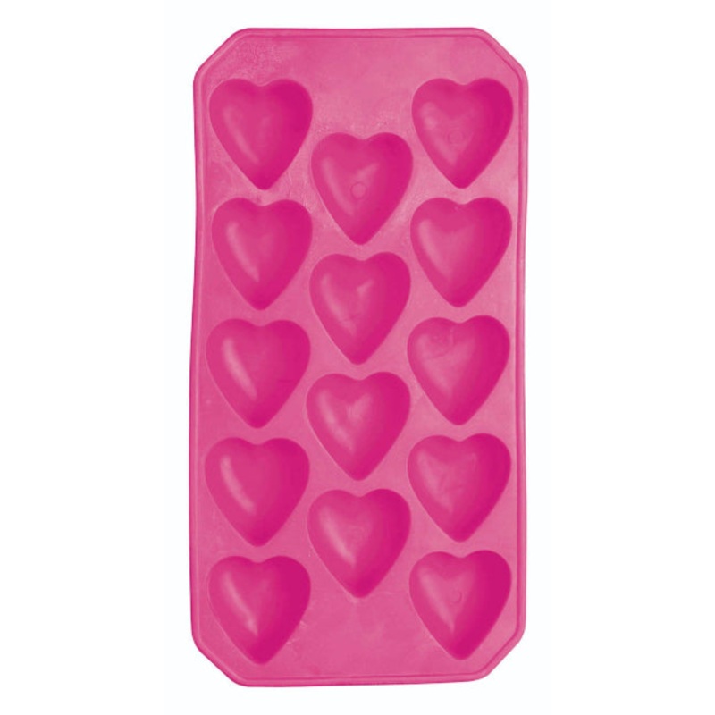 Barcraft Flexible Heart Shape Ice Cube Tray