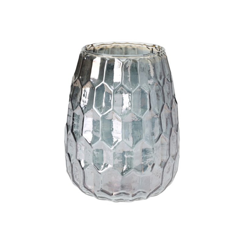 HAMMERED GLASS TEALIGHT HOLDER