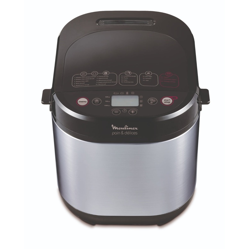 Moulinex 1 Kg Stainless Steel Breadmaker - 20 Programs