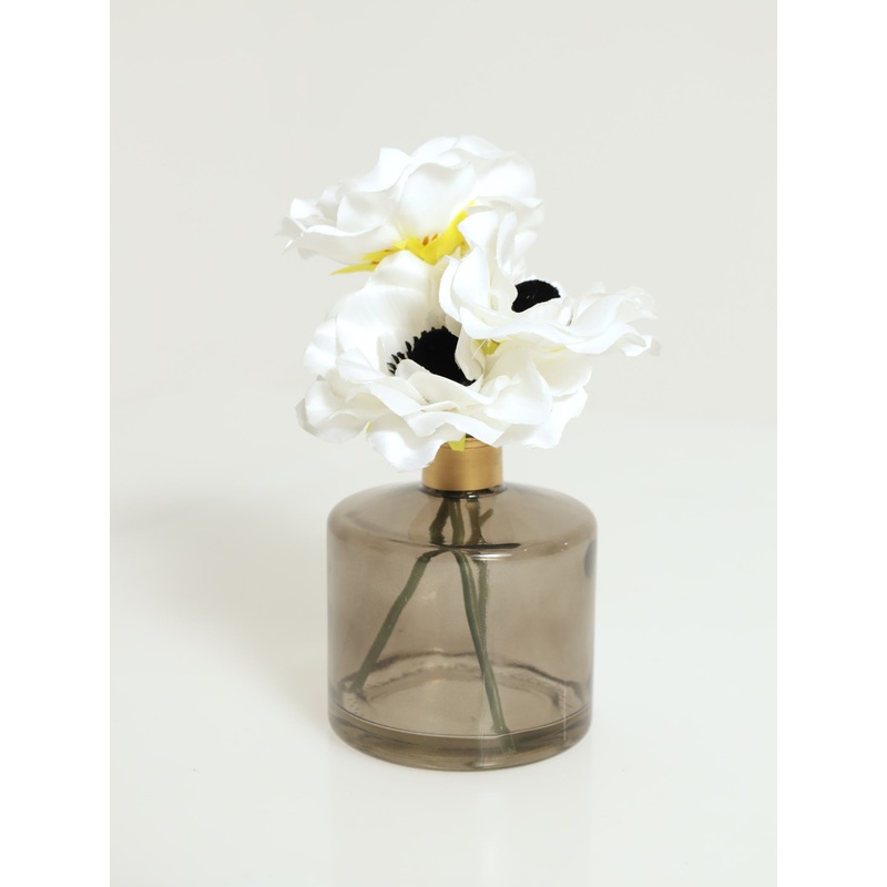 Anemone Stem & Glass Vase