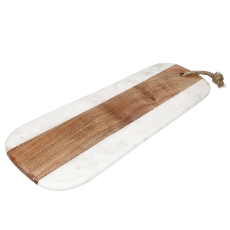Artes Marble And Acacia Wood Serving Board