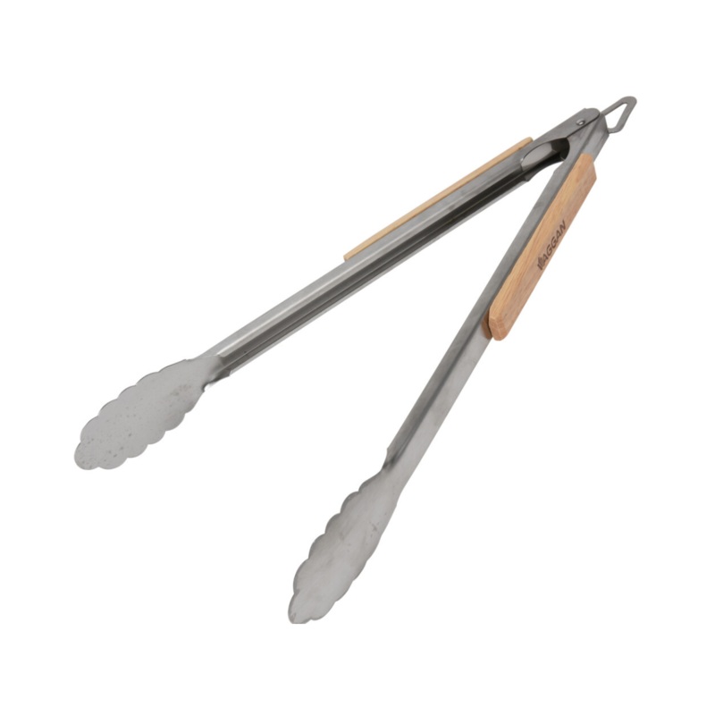 Bamboo Braai TONGS STEEL 45cm