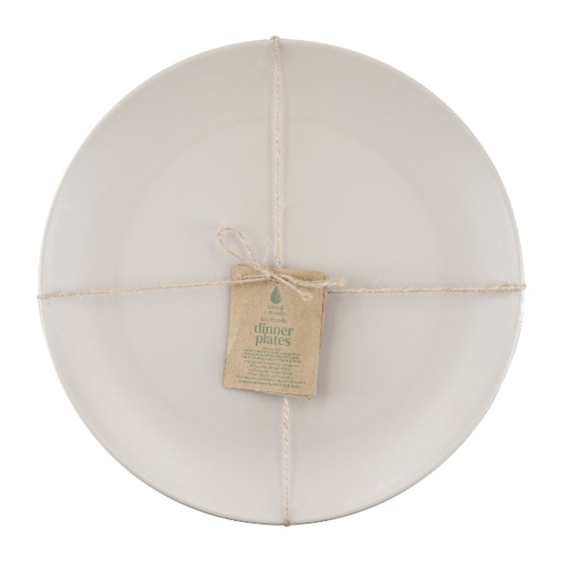 Natural Elements Set Of 4 Recycled Plastic 25Cm Dinner Plates