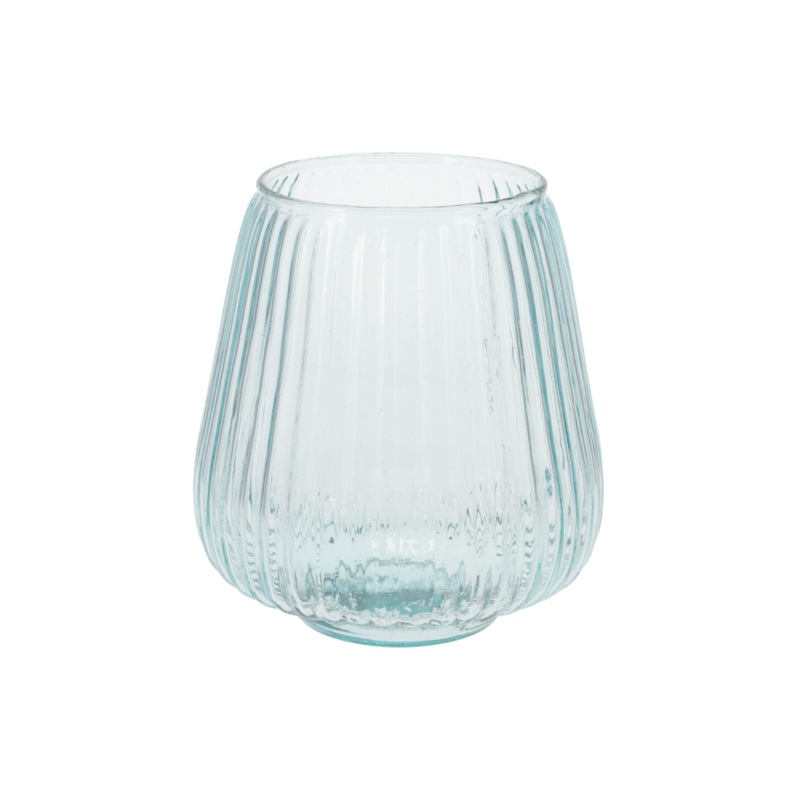 RECYCLED GLASS VASE - 165HX190MM
