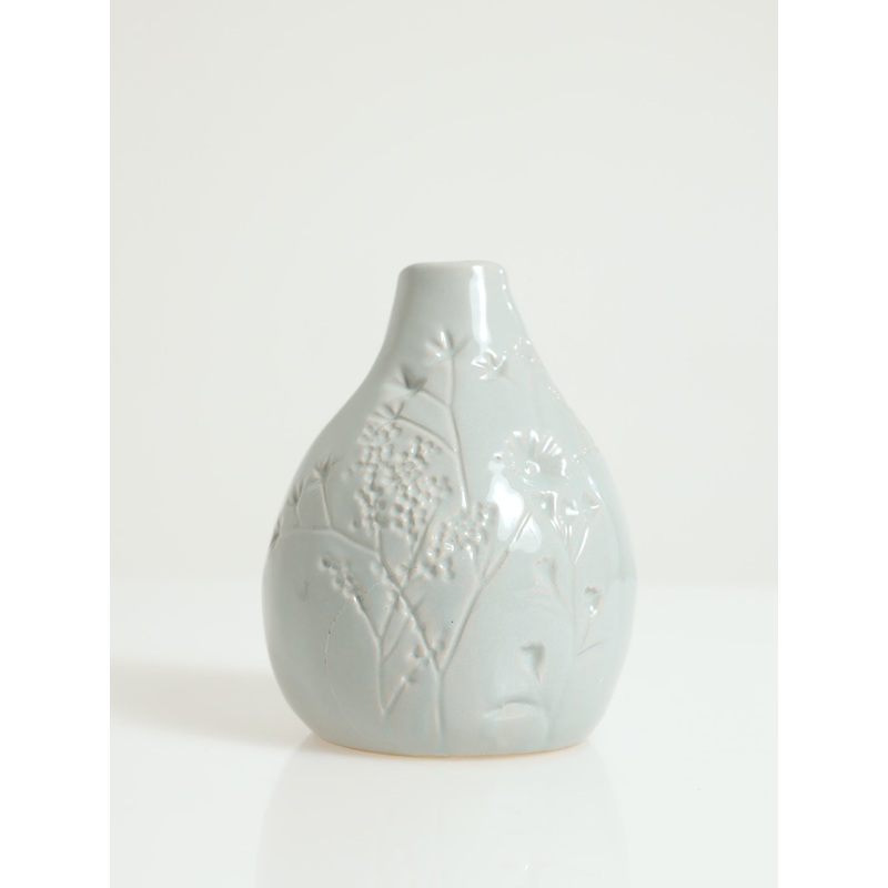 VASE WITH FLORAL DESIGN