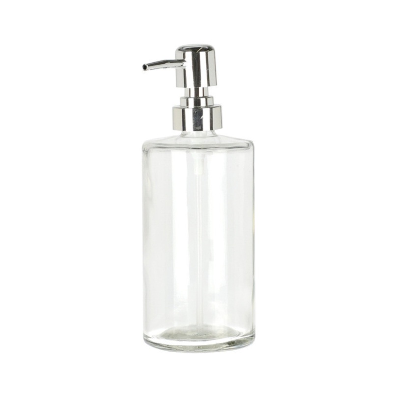Clear GLASS SOAP DISPENSER 400ML