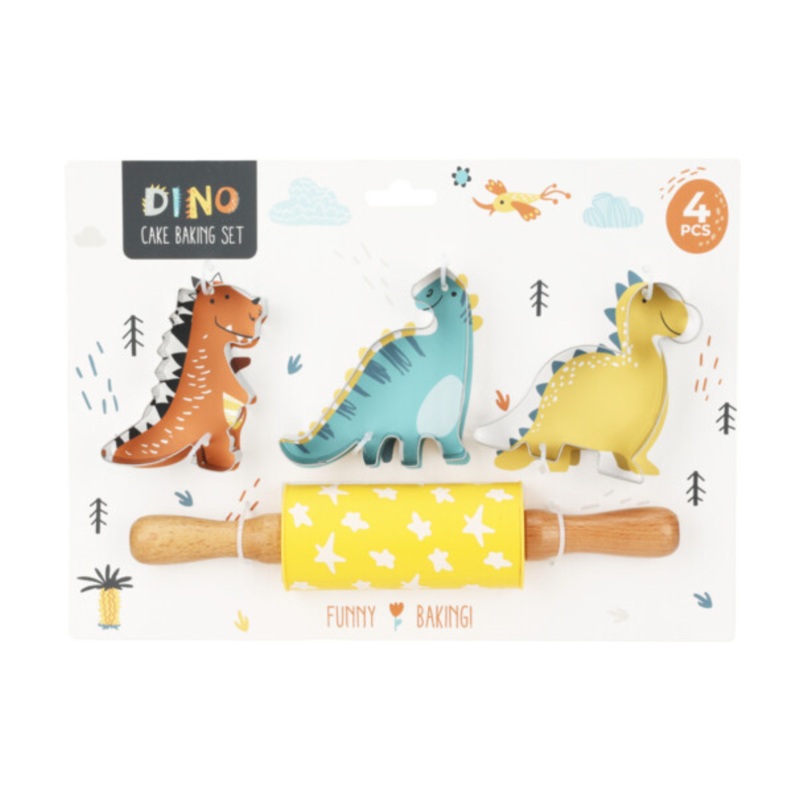 Dinosaur Baking Set - 4 Pieces