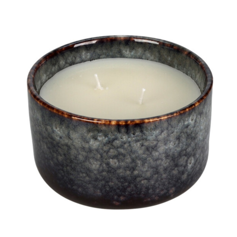 Oud Sandalwood Scented Candle In Ceramic Holder