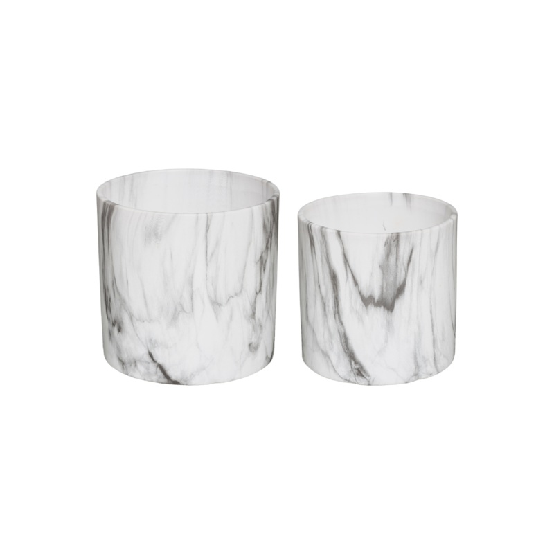 Set Of 2 Ceramic Pot Plant Holders