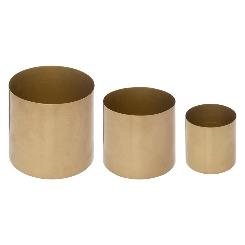 Set Of 3 Metal Pot Plant Holders