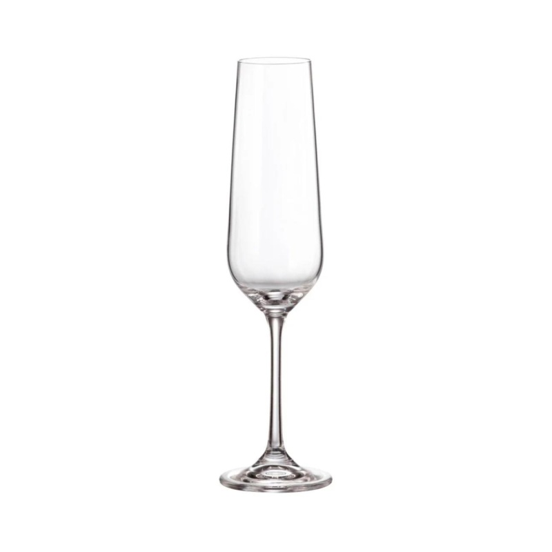 Bohemia Royal Crystal Tori Titanium Champagne Flute - 6 X 210ml