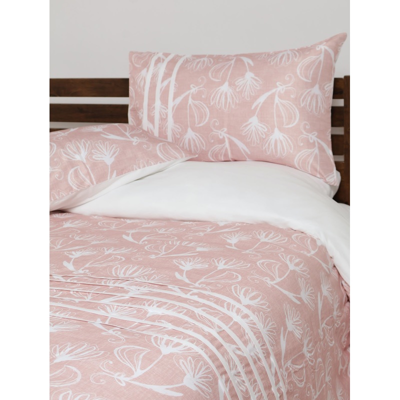 Cashmere Floral Pleated Duvet