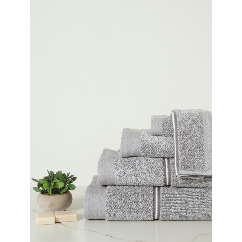 Charcoal Melange Bath Towels
