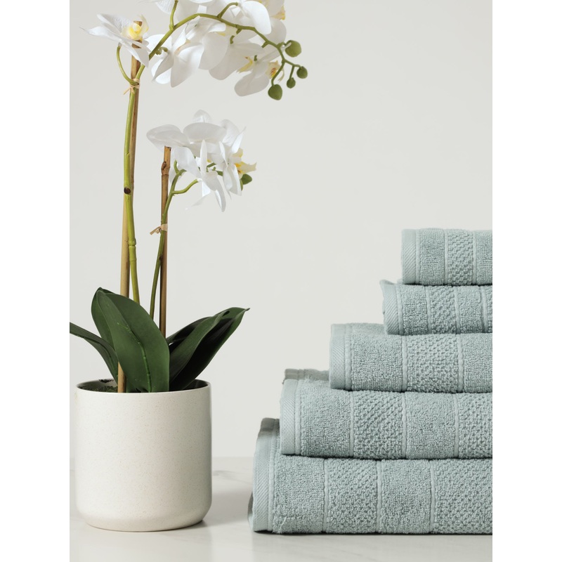 Premium Textured Towels - Duck Egg