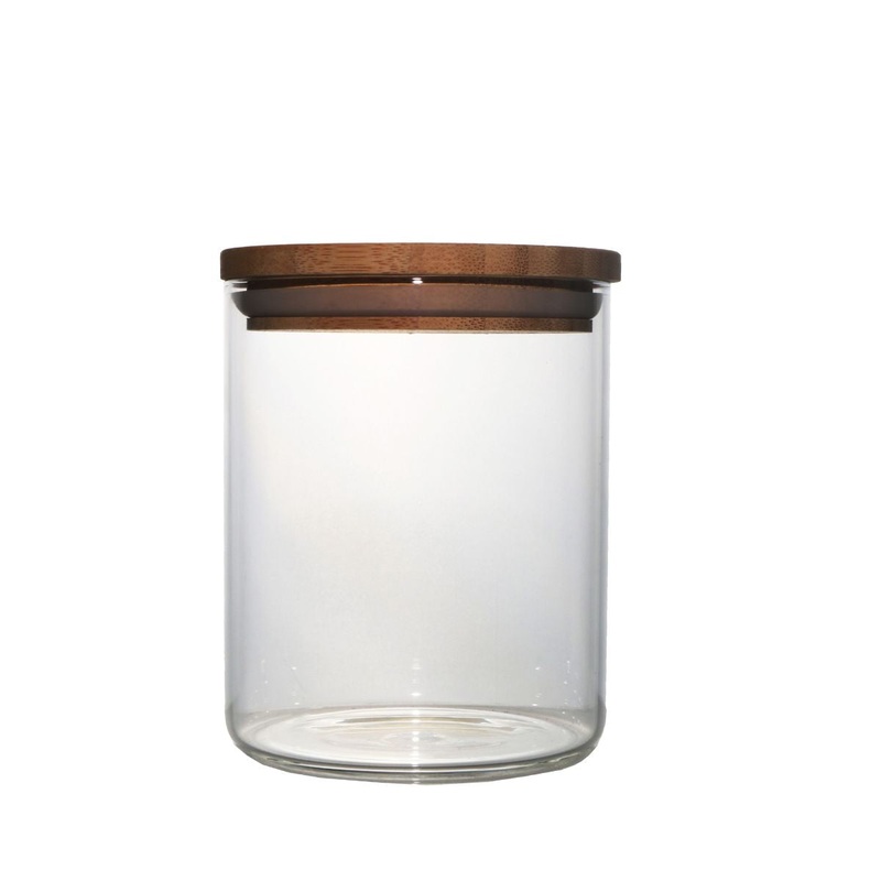 700ml Glass Canister With Bamboo Lid