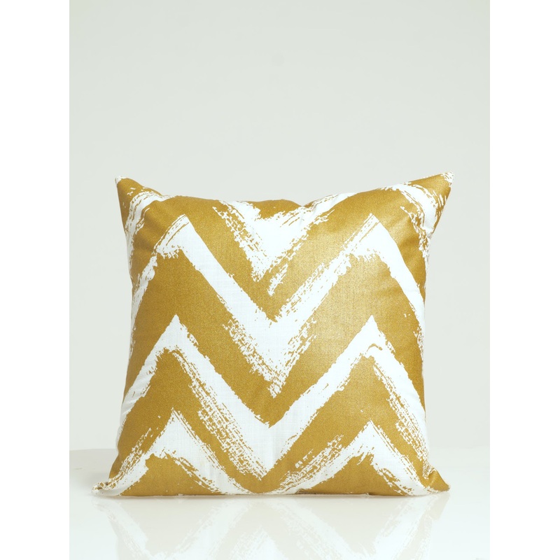 Chevron Gold Foil Scatter Cushion