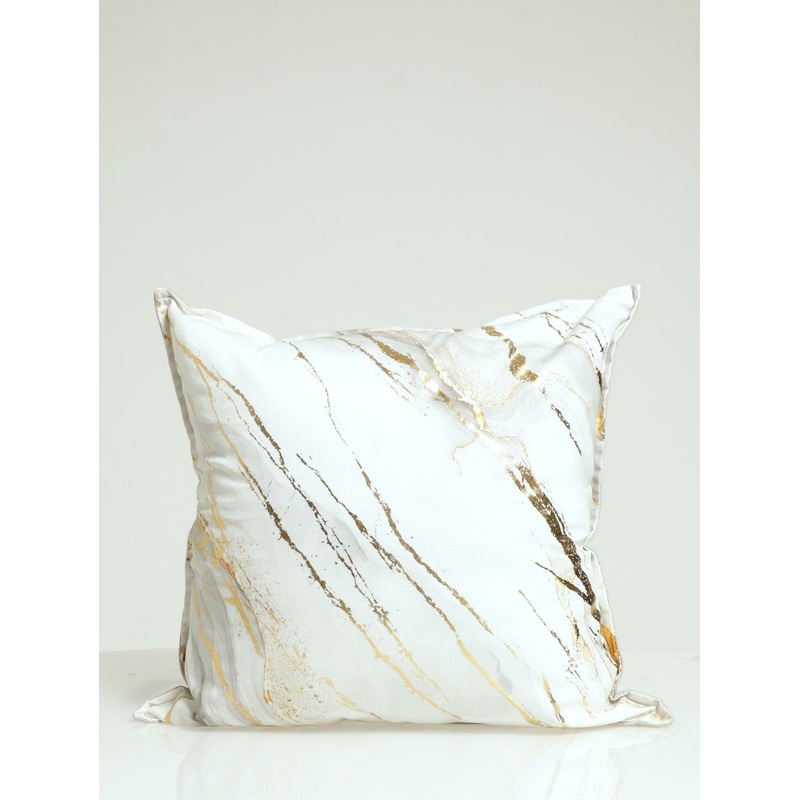Foil Marble Scatter Cushion - Grey