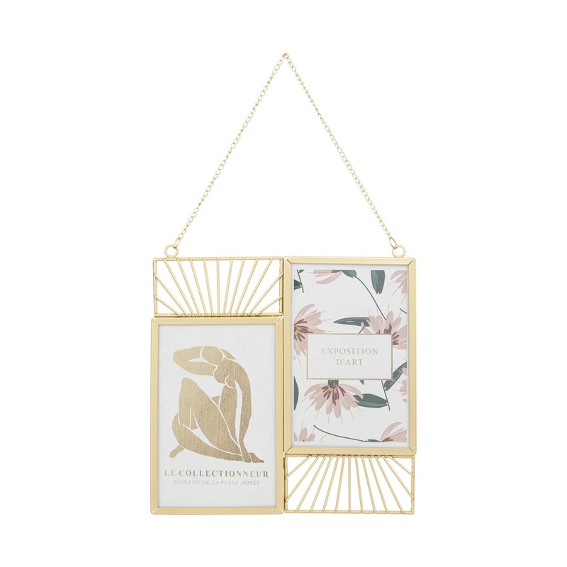 Metal 2 Picture Photo Frame