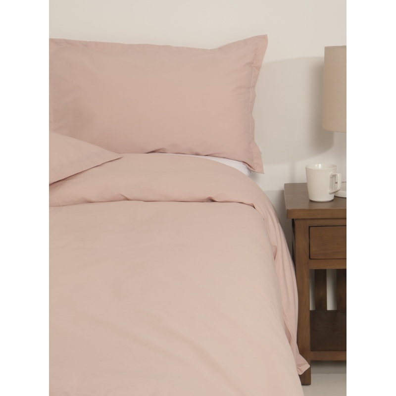 Modern Oxford Duvet Set - Blush Pink