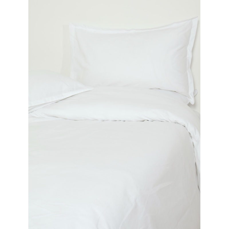 Modern Oxford Duvet Set - White