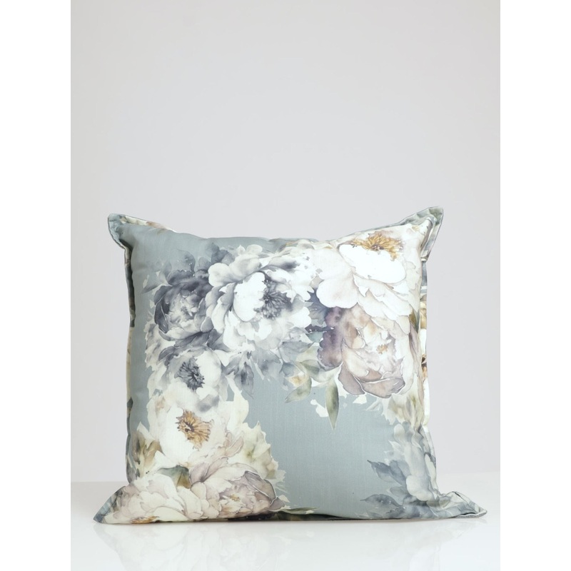 Peony Princess Scatter Cushion 55 X 55 cm - Black/Charcoal