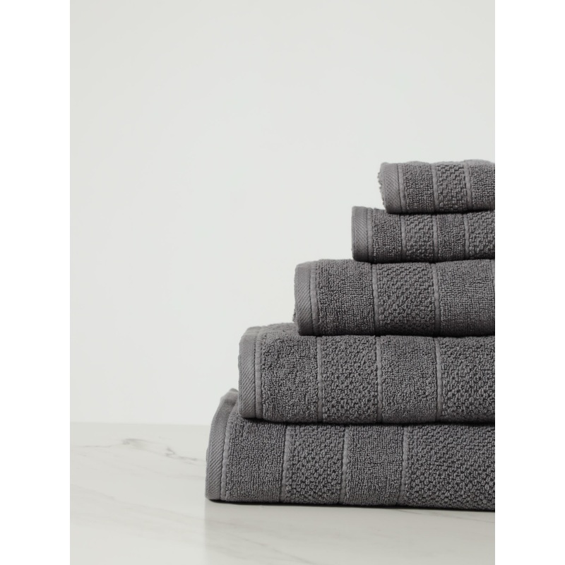 Premium Textured Towels - Charcoal