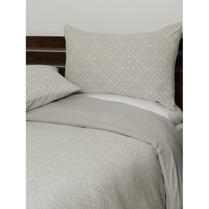 Quilted Jacquard Grey Duvet