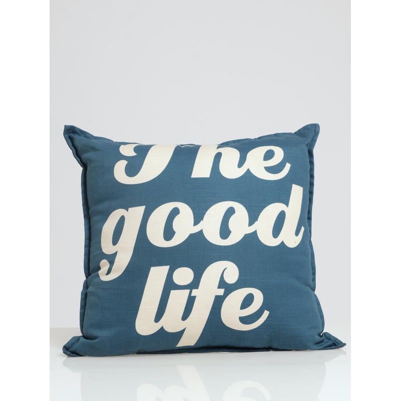 The Good Life Scatter Cushion 50 X 50 cm - Denim