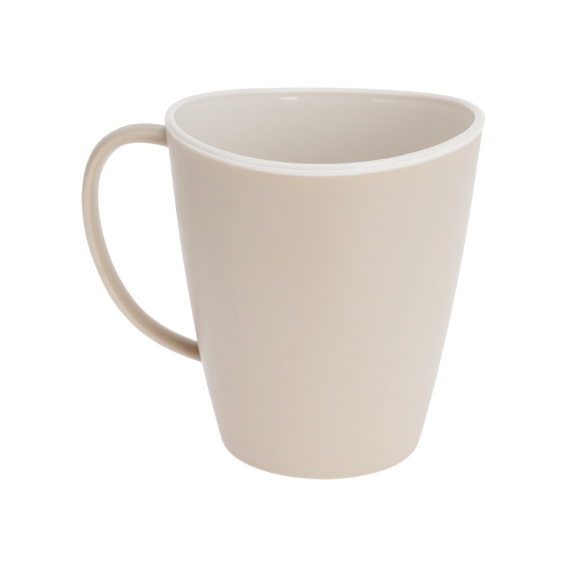 350Ml Duotone Plastic Mug - Cream