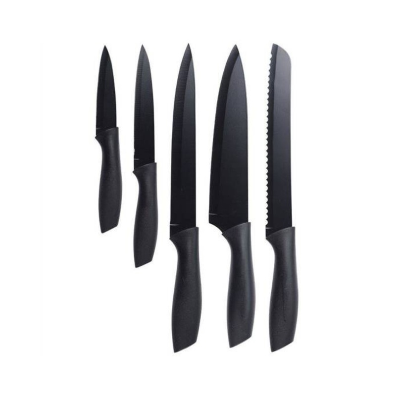 5 Piece Knife Set - Black