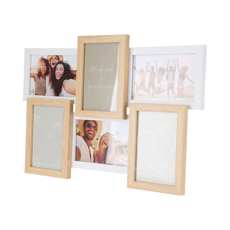 6 Photo Frames - Taupe