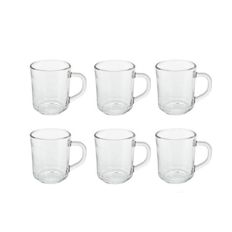 6 Piece Coffee & Tea Glass Set