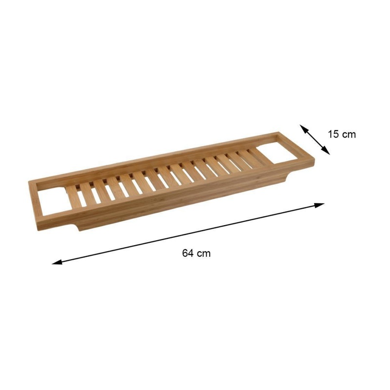 Bamboo Bath Rack 64X15cm - Natural