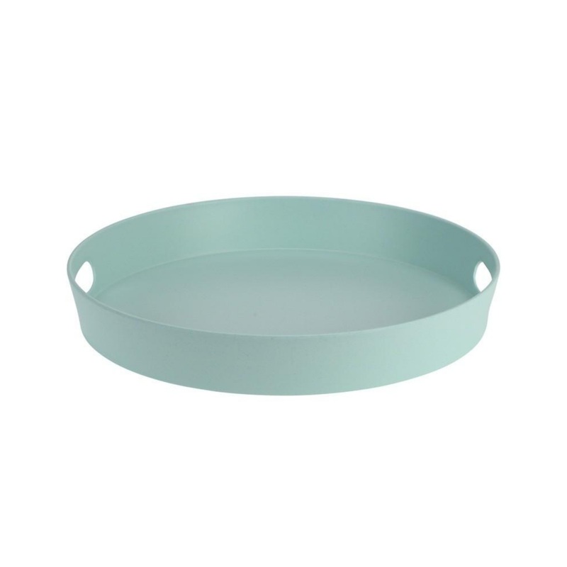 Bamboo Melamine Serving Tray - Blue