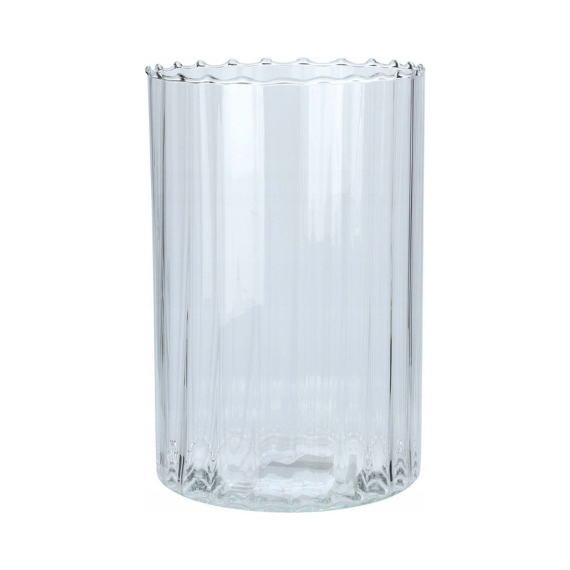 Cylinder Glass Vase 18Xh28Cm