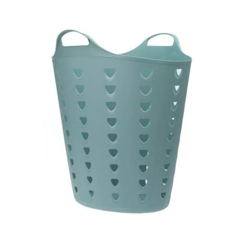Flexible Laundry Basket With Holes - Green