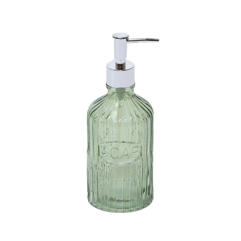 Glass Soap Dispenser - Green