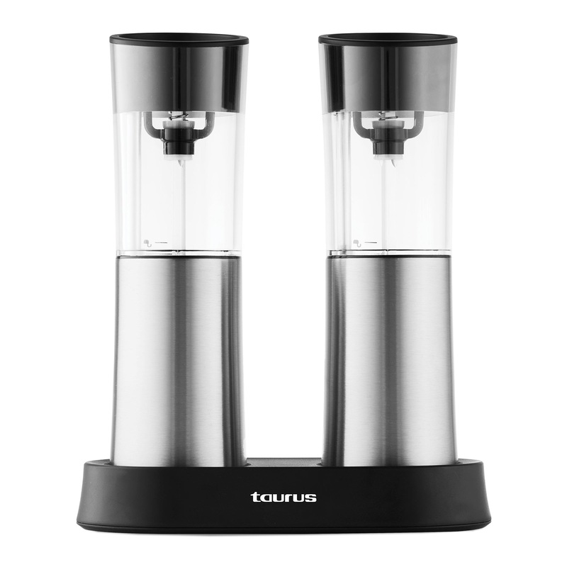 Spice Sync Battery Operated Salt And Pepper Grinder with LED Light
