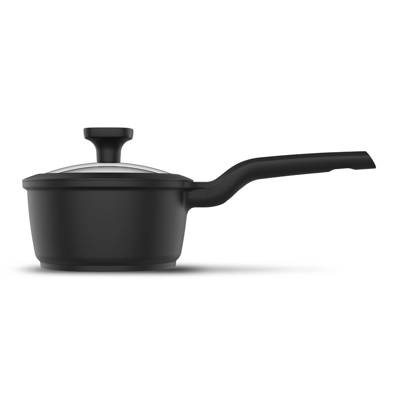 1.7L Great Moments - Cacerola 18cm Pot Cast Aluminium Black