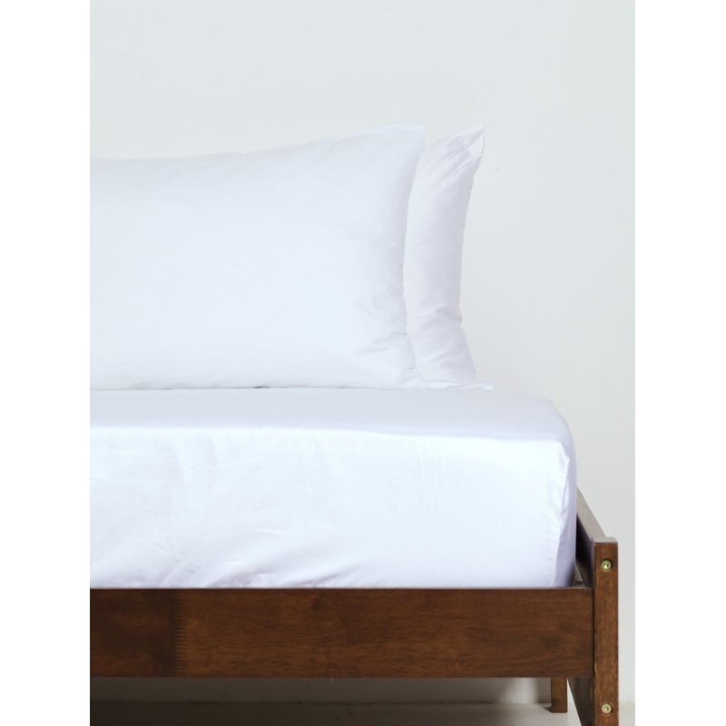2 Pack 100% Cotton Percale Pillowcases - 400TC