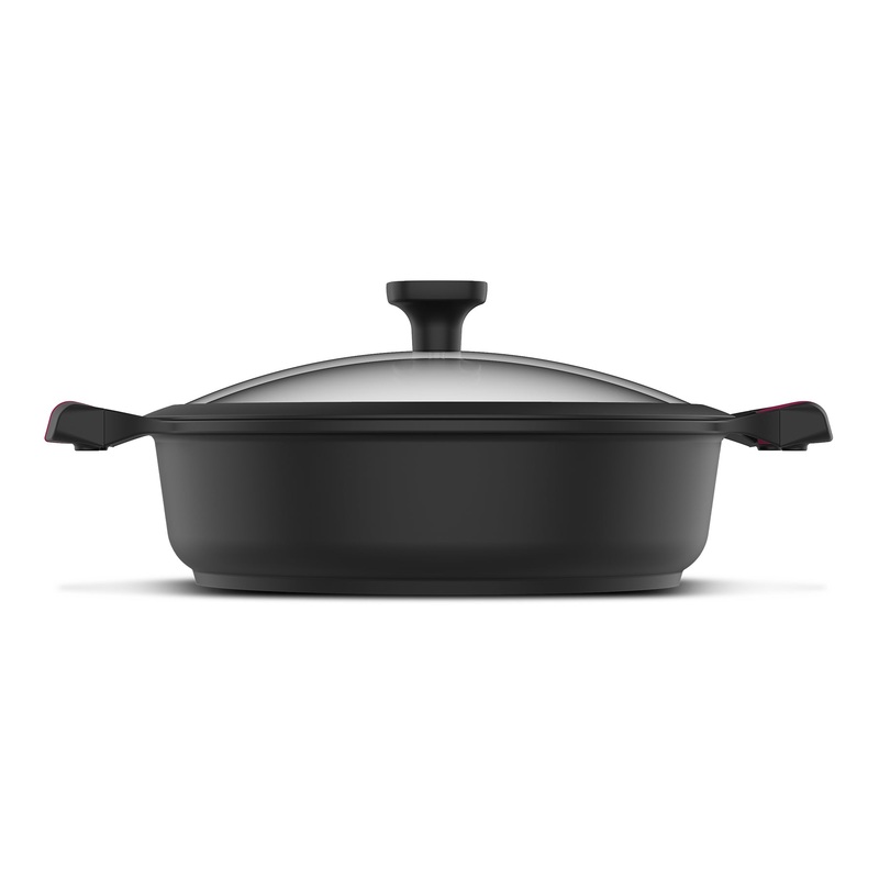 4.1L Best Moments - Cacerola Baja 28cm Pot Cast Aluminium Black