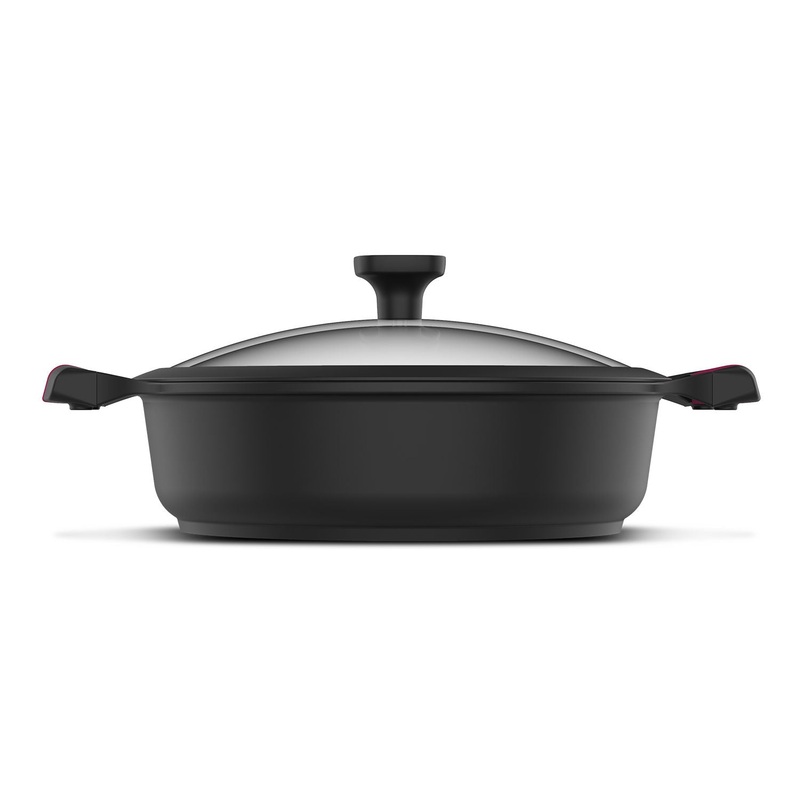 4.2L Best Moments - Cacerola Baja 28cm Pot Forged Aluminium Black
