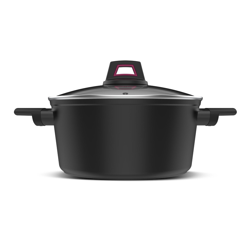 6.5L Best Moments - Cacerola 28cm Pot Forged Aluminium Black