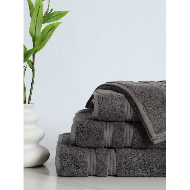 710GSM Super Luxury Premium Cotton Bath Towels - Charcoal