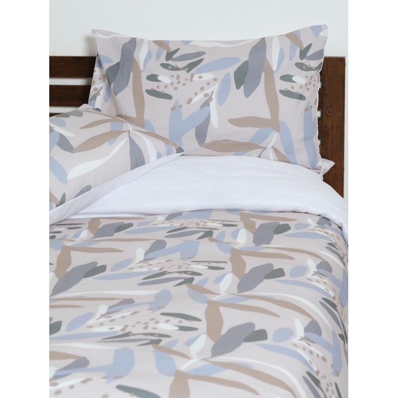 Abstract Leaf Duvet - Coral