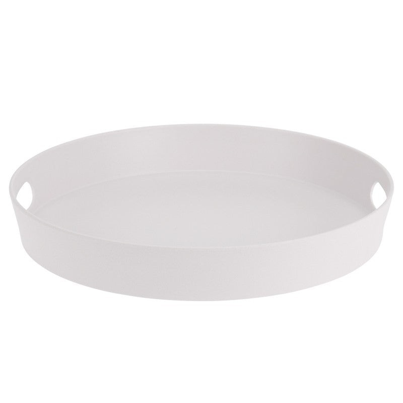 Bamboo Melamine Serving Tray - Cream