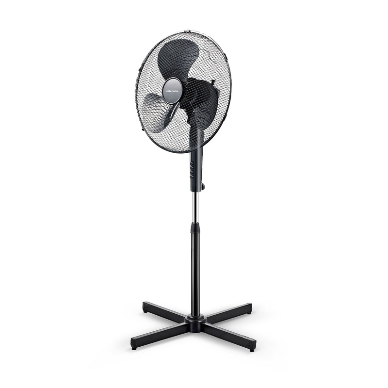 Breeze Black 40cm 45W3 Speed Pedestal Plastic Fan